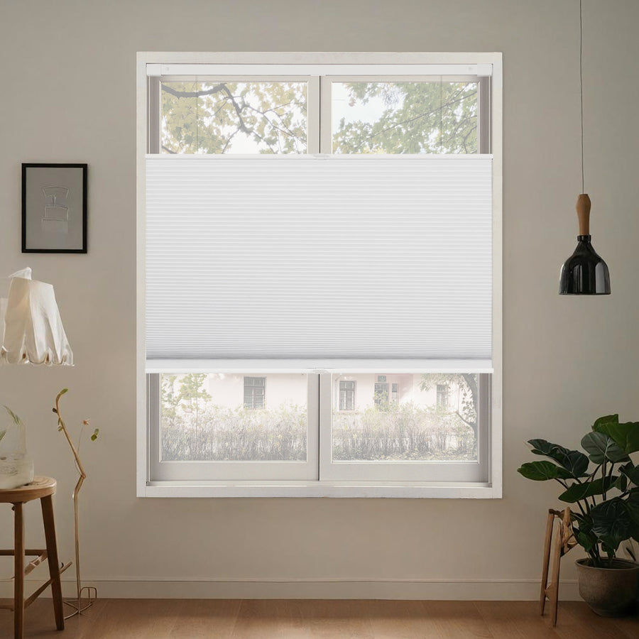 No-Drill Top Down Bottom Up (TDBU) Cordless Cellular Shades