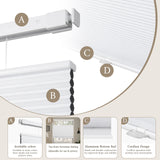 No-Drill Top Down Bottom Up (TDBU) Cordless Cellular Shades