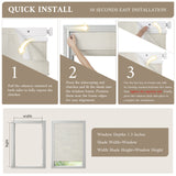 No-Drill Top Down Bottom Up (TDBU) Cordless Roman Shades