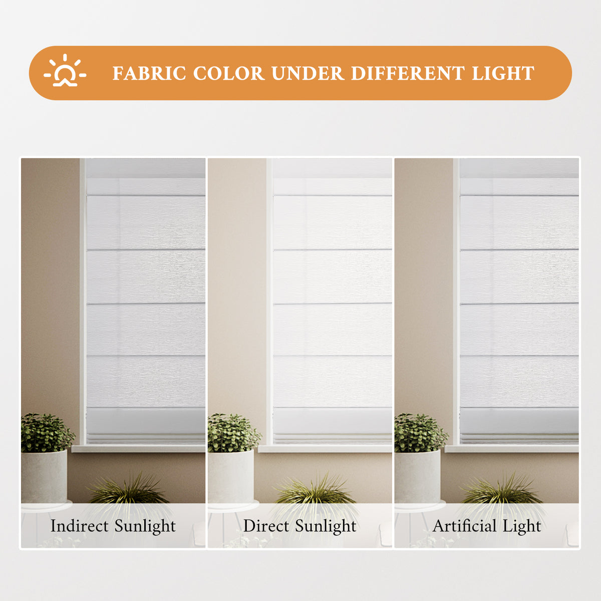 Cordless Roman Shades
