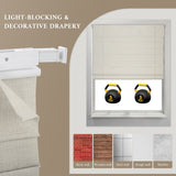 No-Drill Top Down Bottom Up (TDBU) Cordless Roman Shades