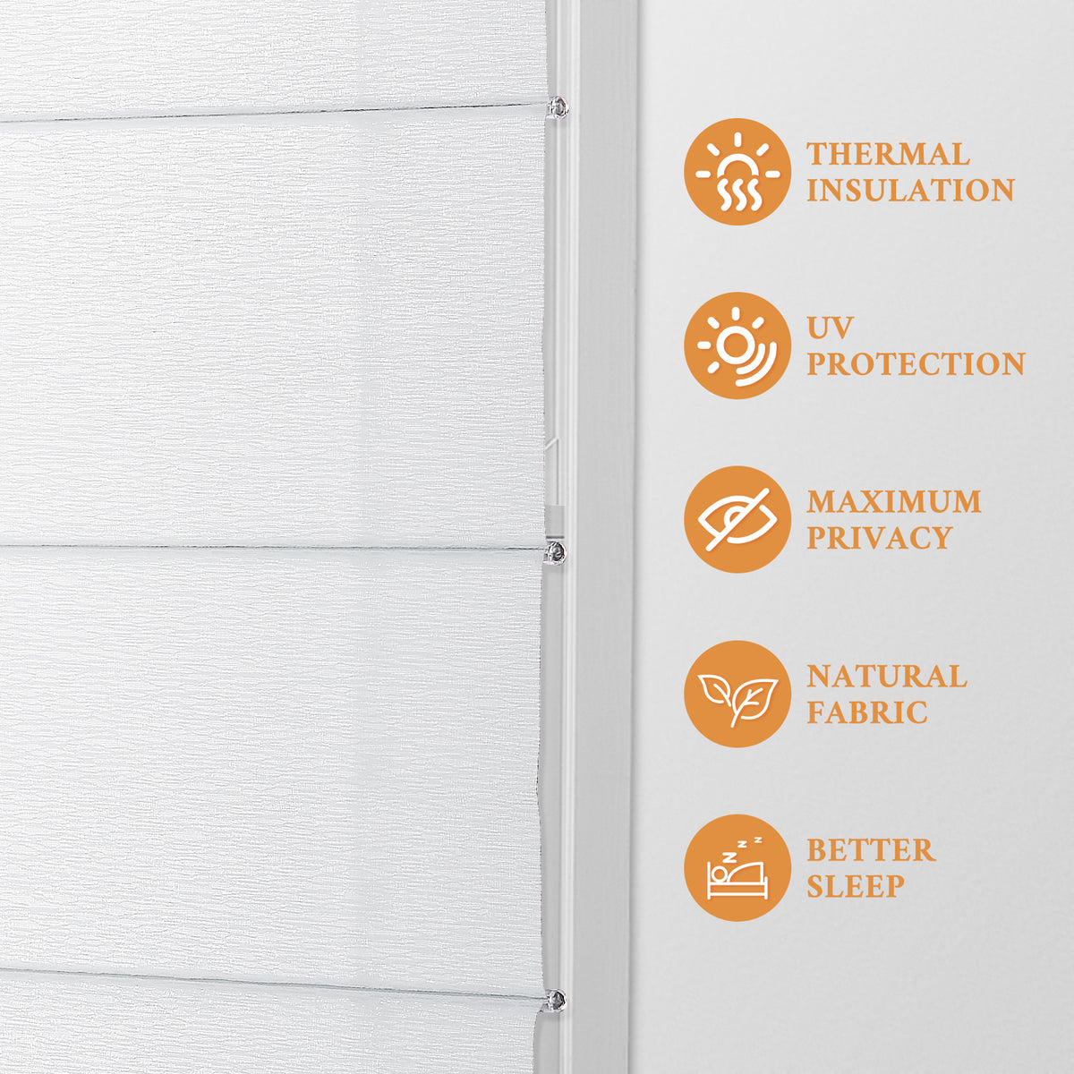 Cordless Roman Shades