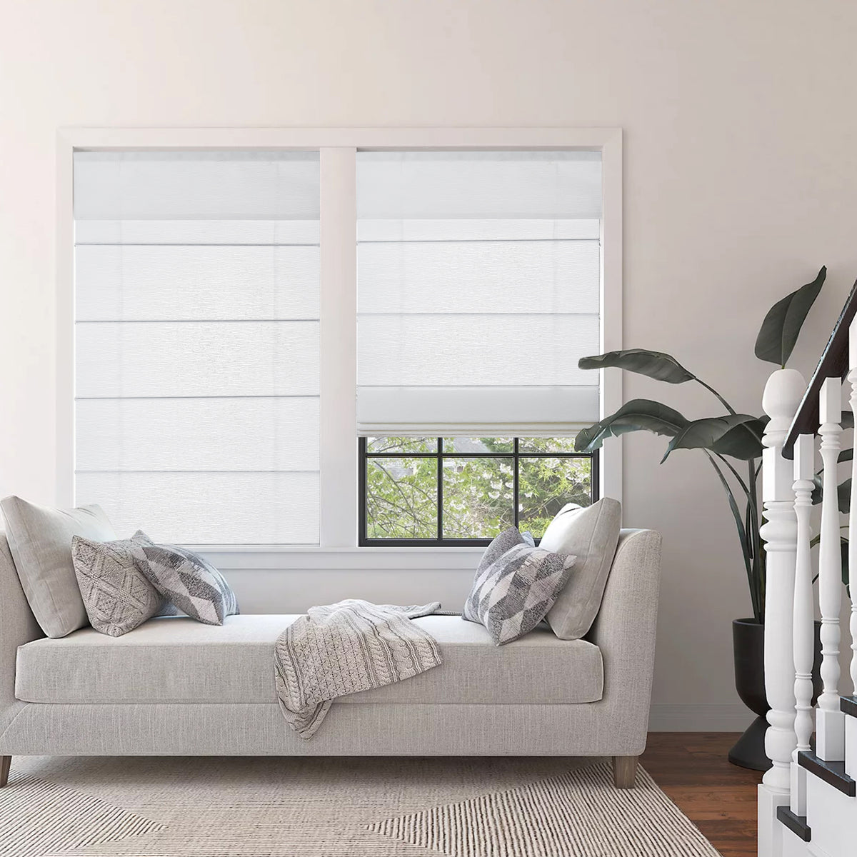 Cordless Roman Shades