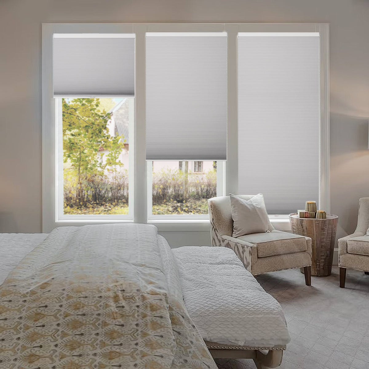 No-Drill Cordless Cellular Shades