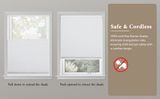 No-Drill Top Down Bottom Up (TDBU) Cordless Cellular Shades