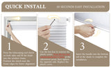 No-Drill Top Down Bottom Up (TDBU) Cordless Cellular Shades