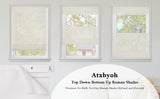 No-Drill Top Down Bottom Up (TDBU) Cordless Roman Shades