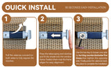 No-Drill Cordless Bamboo Roman Shade