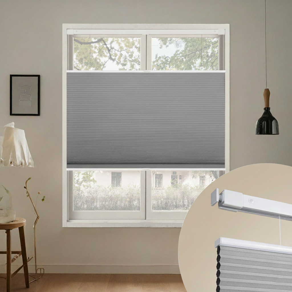 No-Drill Top Down Bottom Up (TDBU) Cordless Cellular Shades